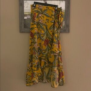Floral Yellow Skirt
